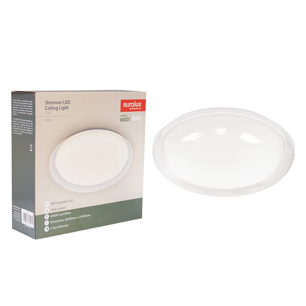 White LED Bathroom Ceiling Lights