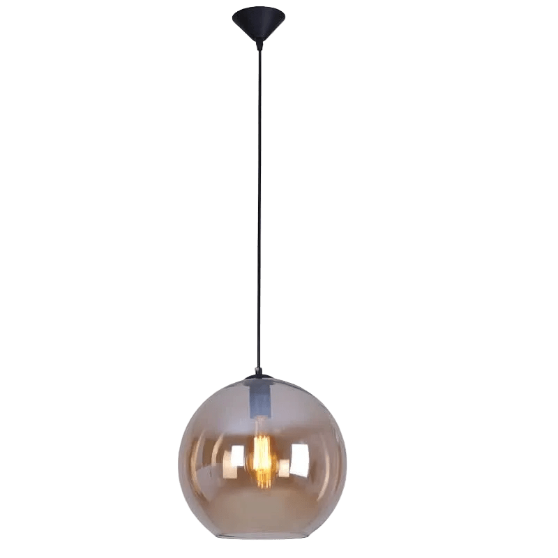 Amber Large Glass Ball Pendant Light