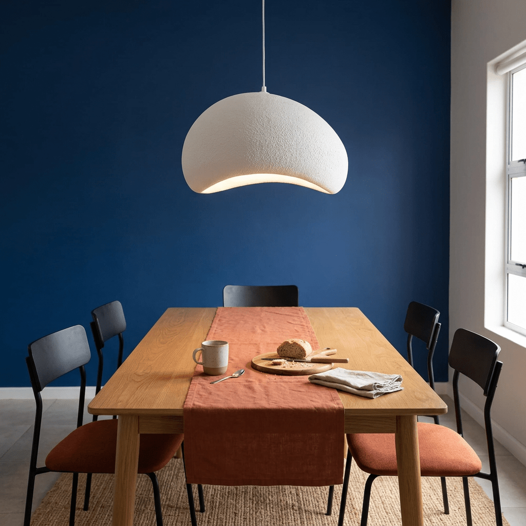 Cloud White Pendant Light Indoor Use Fibreglass Shade