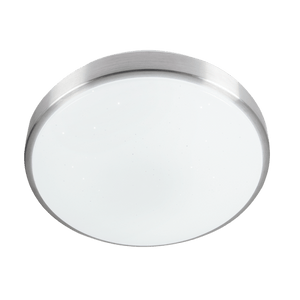 Starlight LED Ceiling Light with a sleek round design and a metallic edge, showcasing a starry effect.