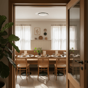 Round Metal & Acrylic LED Ceiling Light
