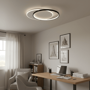 Round Metal & Acrylic LED Ceiling Light