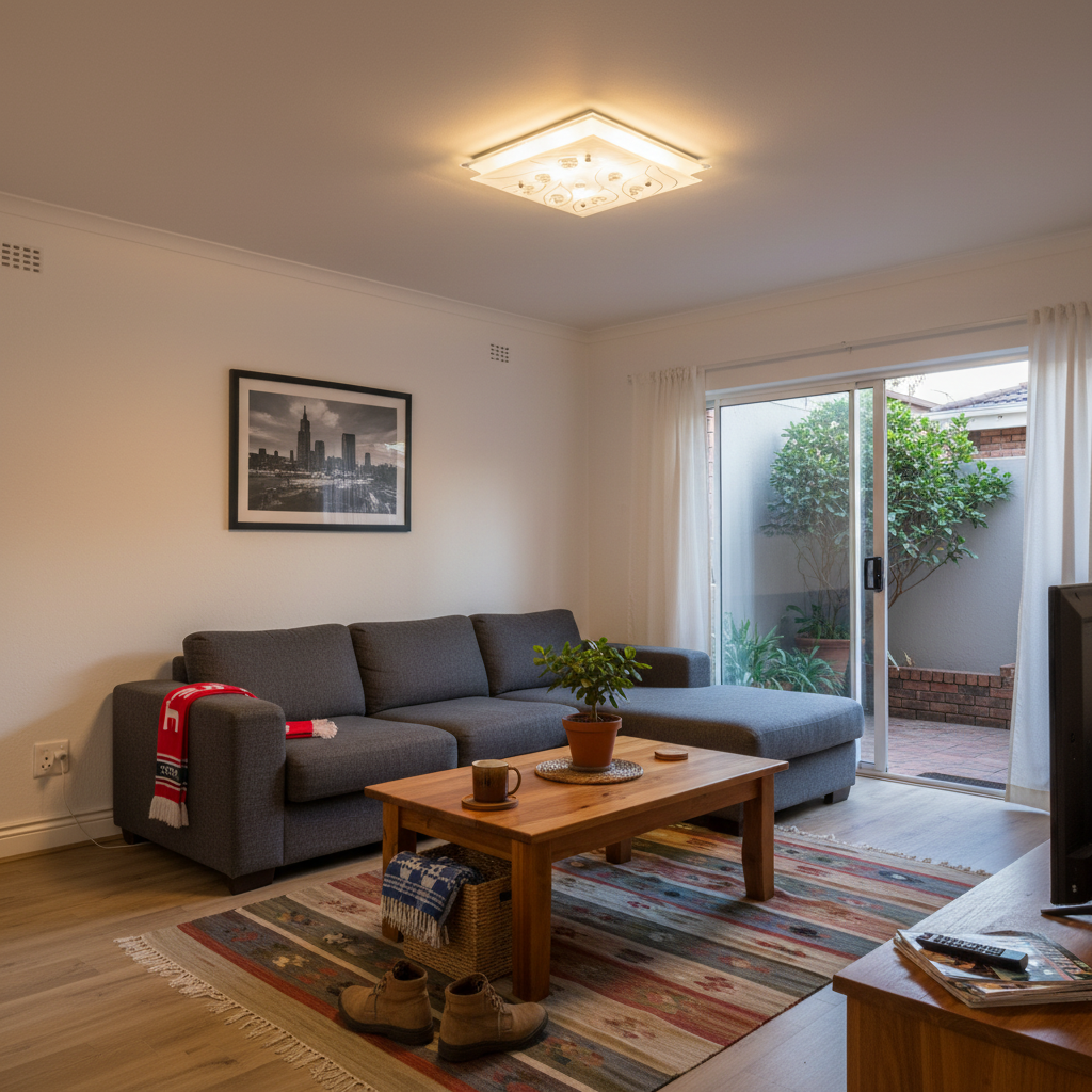 Polished Chrome Ceiling Fitting with Frosted Glass and Crystals
