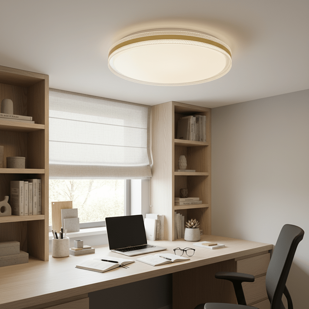 24W Gold Rim LED Ceiling Light