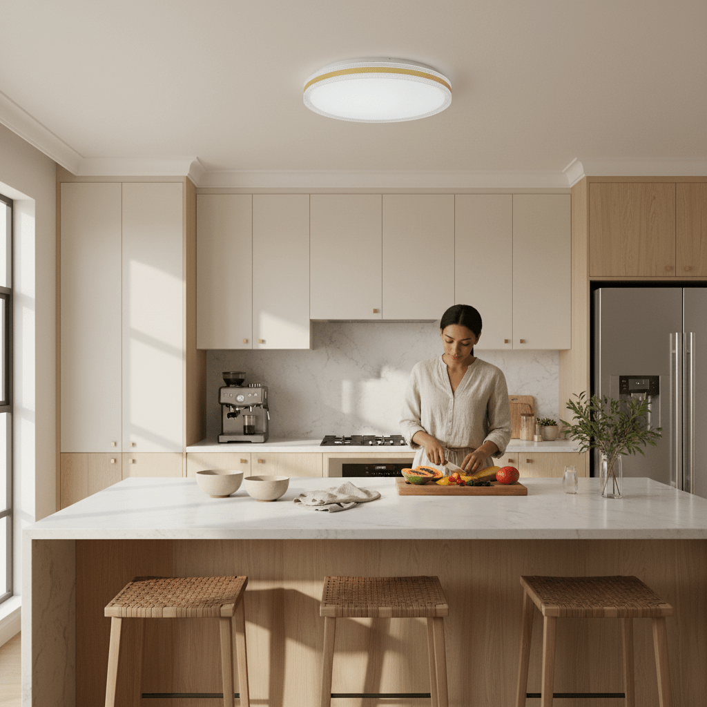 24W Gold Rim LED Ceiling Light