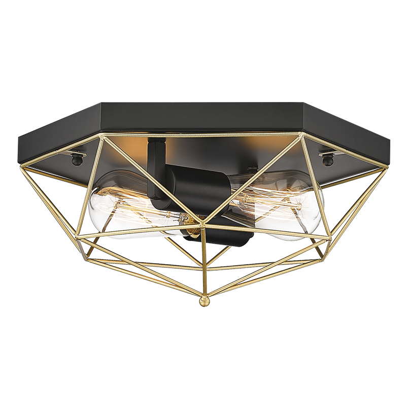 Prism Black & Gold Ceiling Light - Future Light - LED Lights South Africa