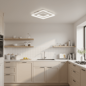 Minimo Square Ringed LED Ceiling Light - additional product image