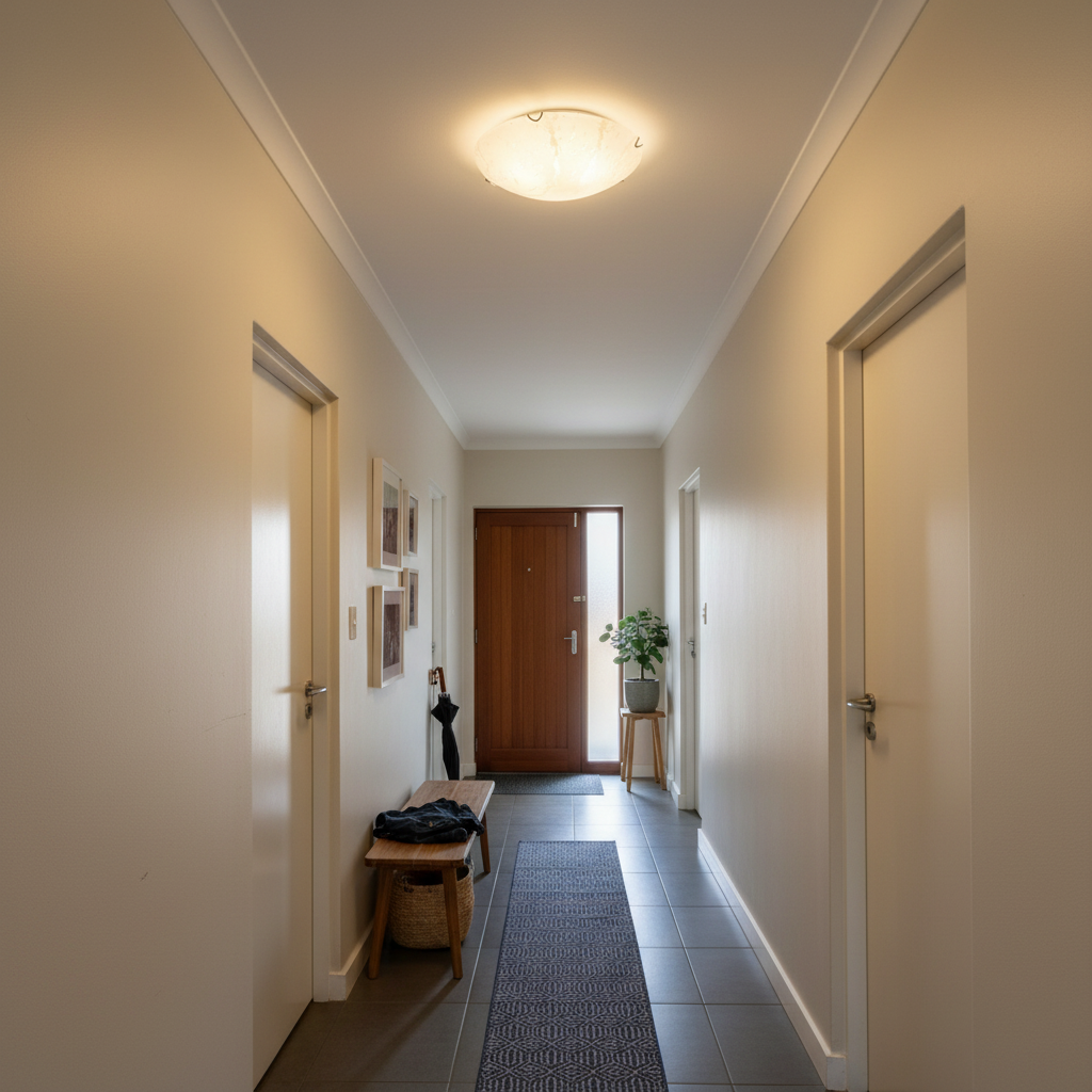 Ceiling Fitting with Patterned Glass and Polished Chrome Clips