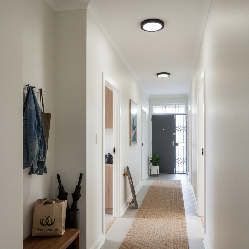 Black Aluminium Ceiling Light CF550
