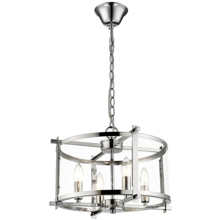 Candover Chrome & Glass Pendant Light (Launch Special) - Future Light - LED Lights South Africa