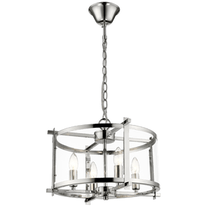 Candover Chrome & Glass Pendant Light (Launch Special) - Future Light - LED Lights South Africa