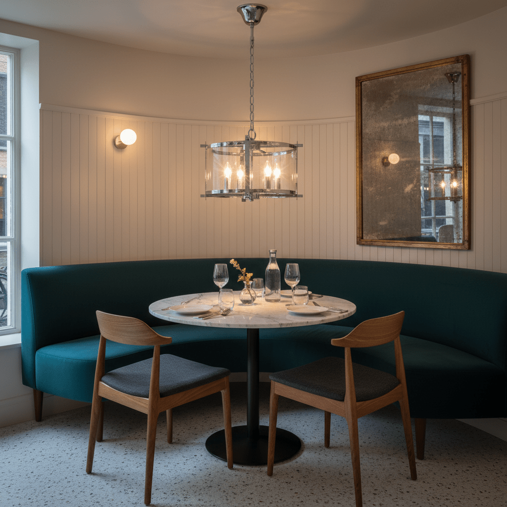 Candover Chrome & Glass Pendant Light