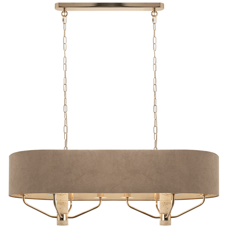 Champagne Gold & Beige Chandelier