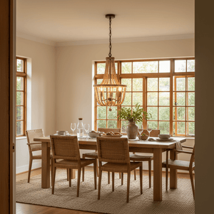 Mana Wooden Bead Chandelier