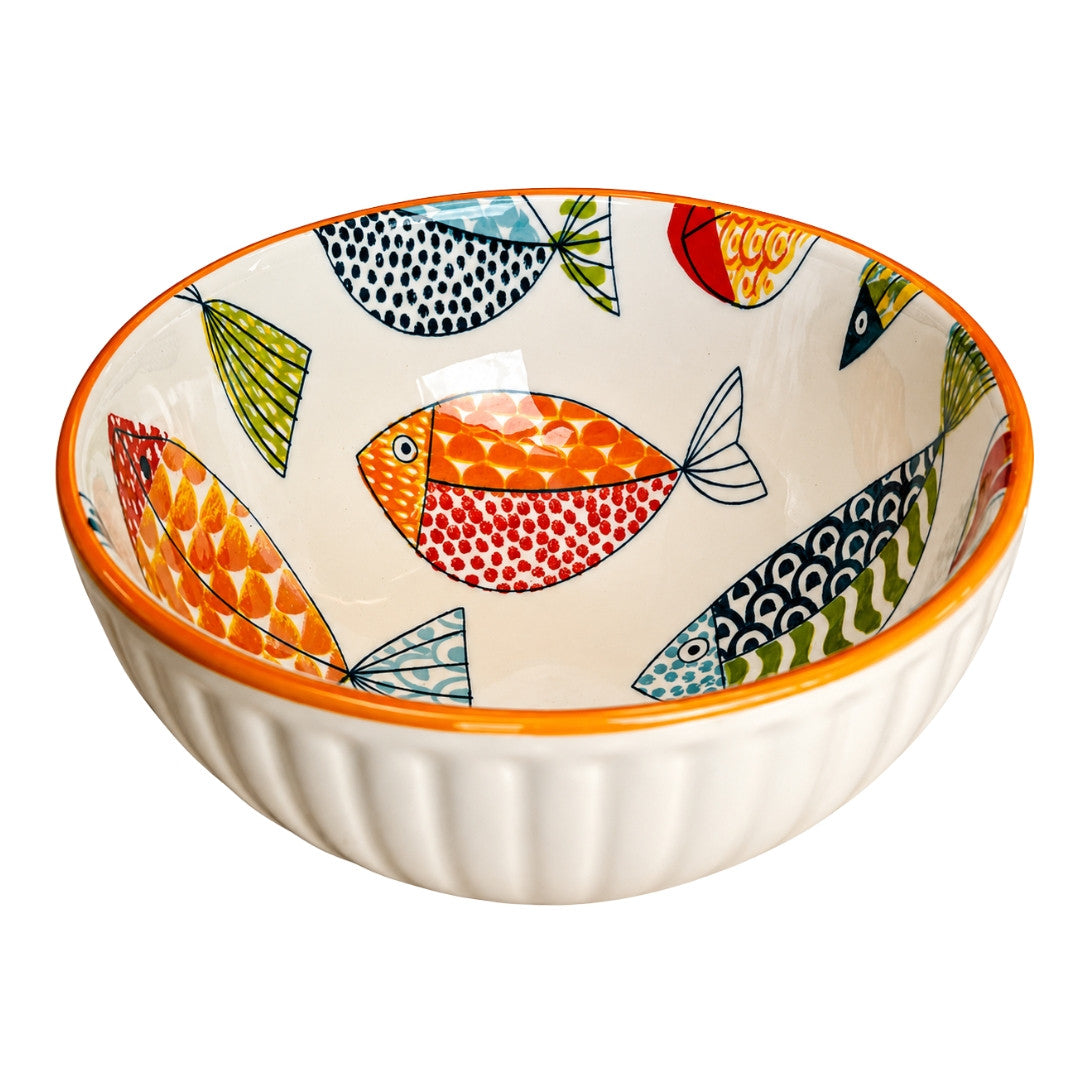Ceramic Bowl – Colourful Fish Design decorative piece