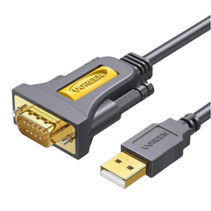 UGREEN USB 2.0 to RS-232 Serial Adapter Cable (USB-A Male to DB9 Male)-Black - product image