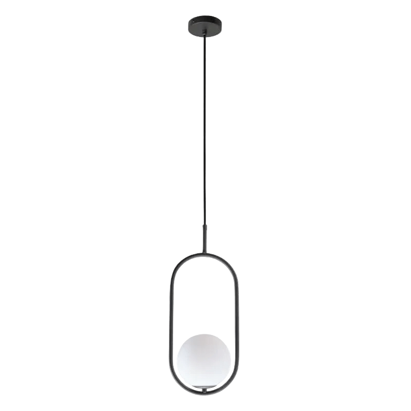 Luna Short G9 Pendant Light - Black