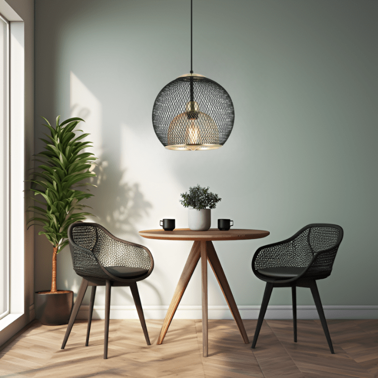 Grey and 2024 gold pendant light