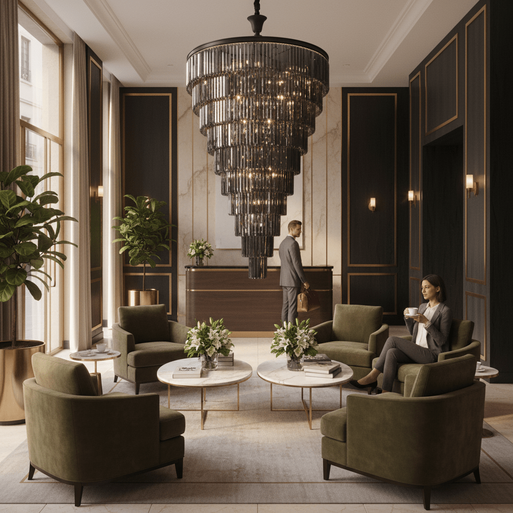 June Black 12 Tier Crystal Chandelier - additional product image