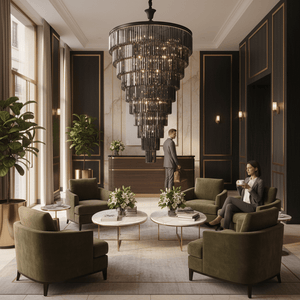 June Black 12 Tier Crystal Chandelier - additional product image