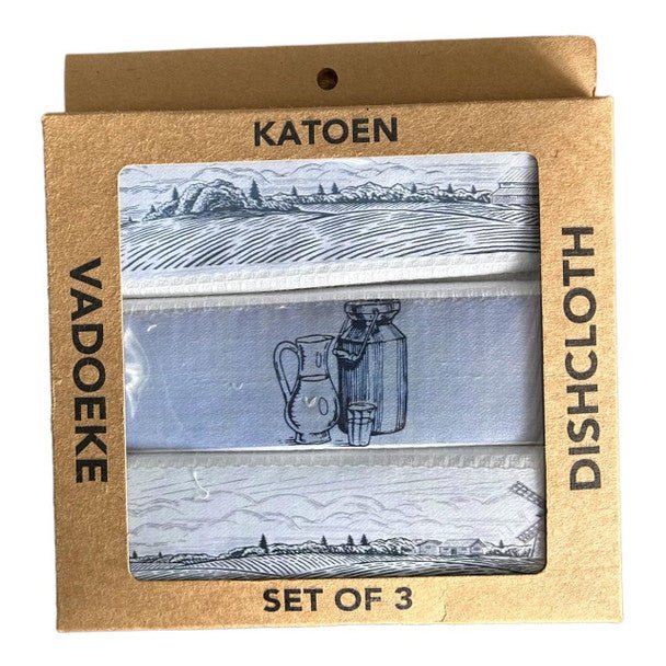 Hygge Soft Neutrals Cotton Dishcloth - 3 Set