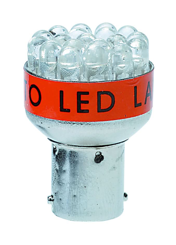 Red 12VDC LED Lamp BA15D