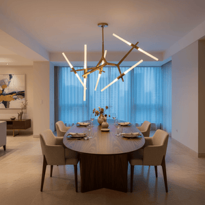 Saber 10 Gold Pendant Light