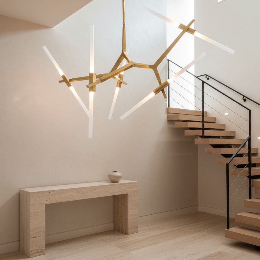 Saber 10 Gold Pendant Light