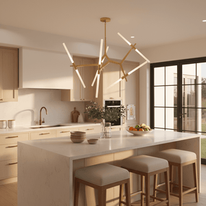 Saber 10 Gold Pendant Light