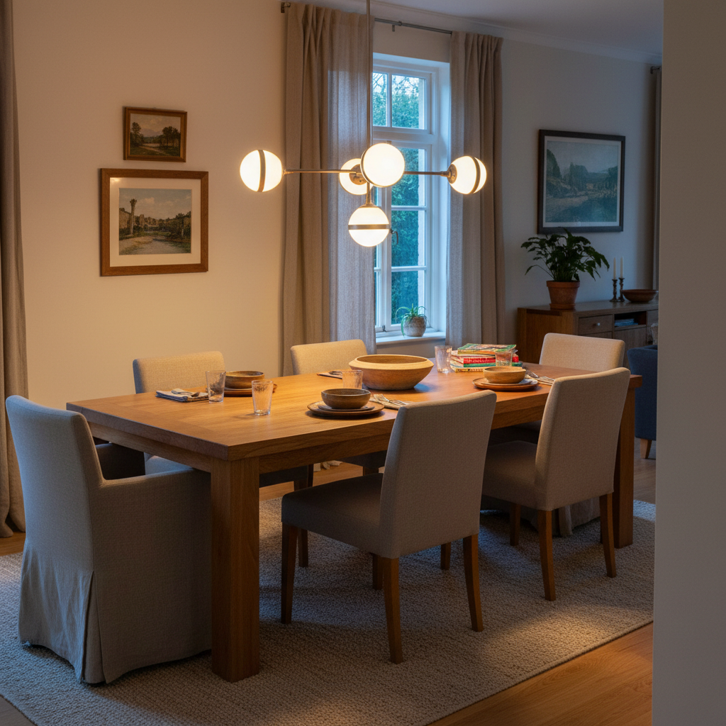 Art Deco 5l Pendant Light