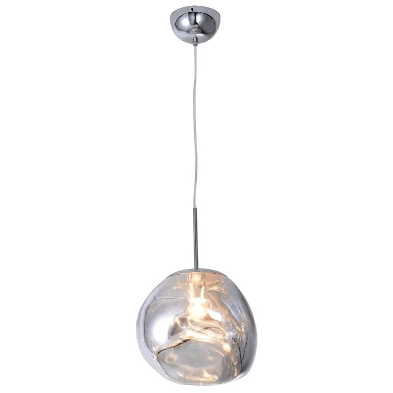 Small Molten Pendant Light - Chrome