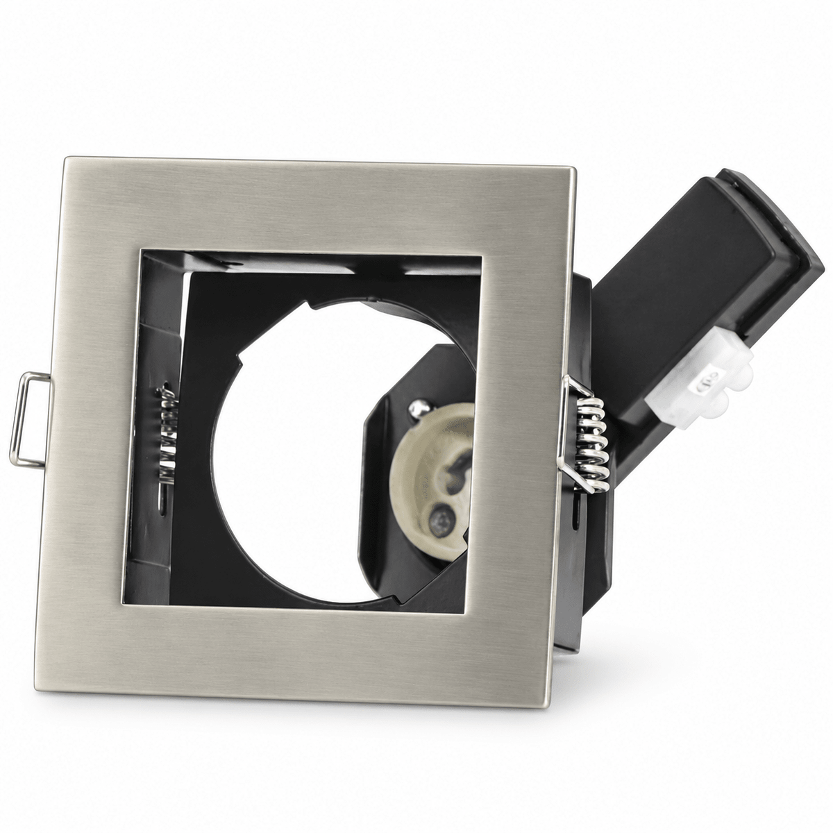 LED Downlight Low Glare Square Downlight Holder on a white background