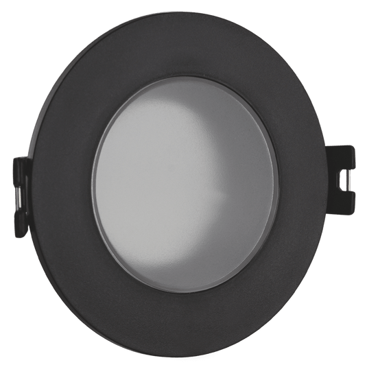 LED Bathroom Downlight Holder - Black IP65