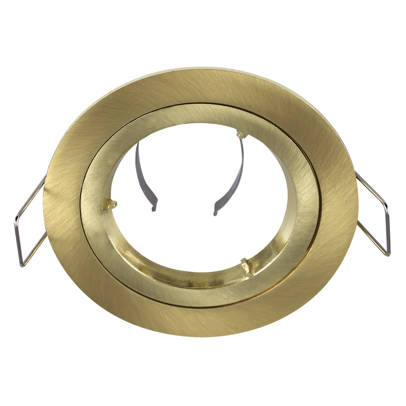 Gold Satin Downlighter Bayonet Lock Straight Design