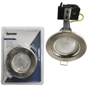 Warm White Satin Chrome LED Downlight