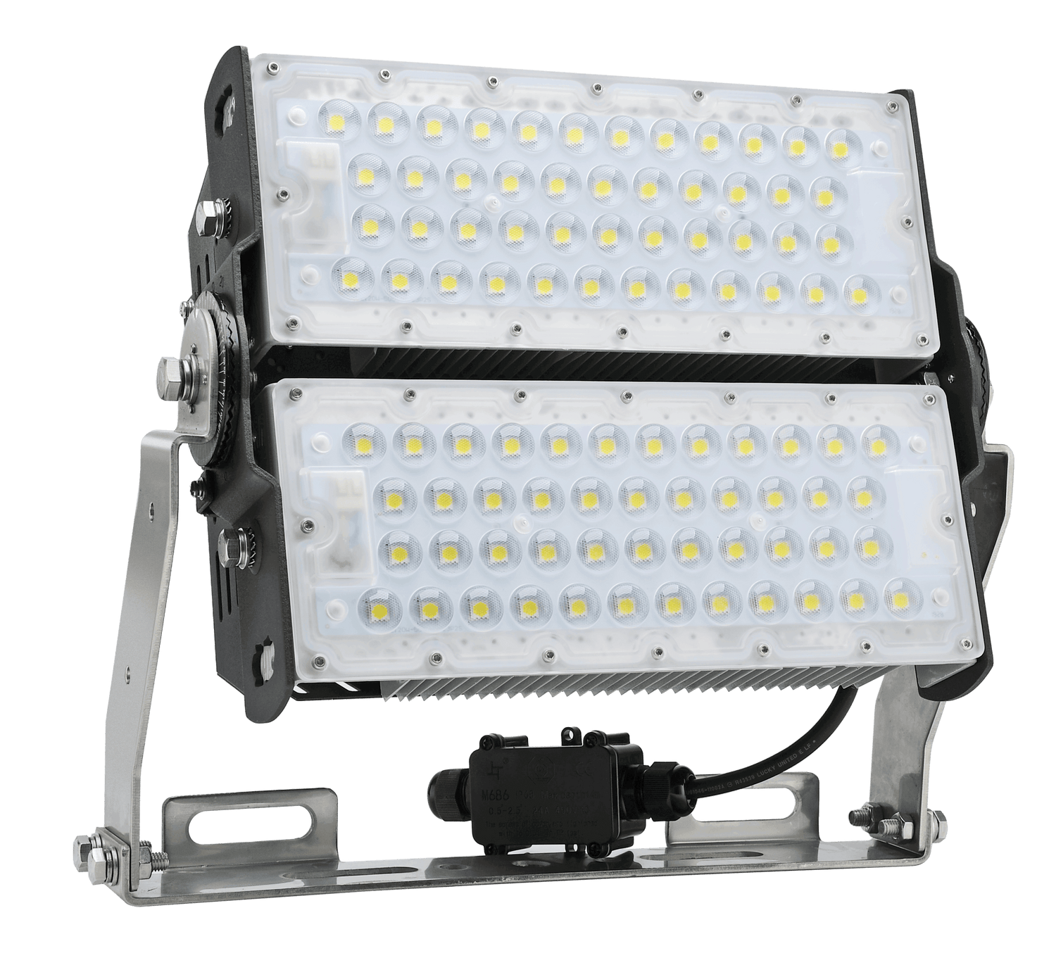 Outdoor LED floodlights for tennis play at night