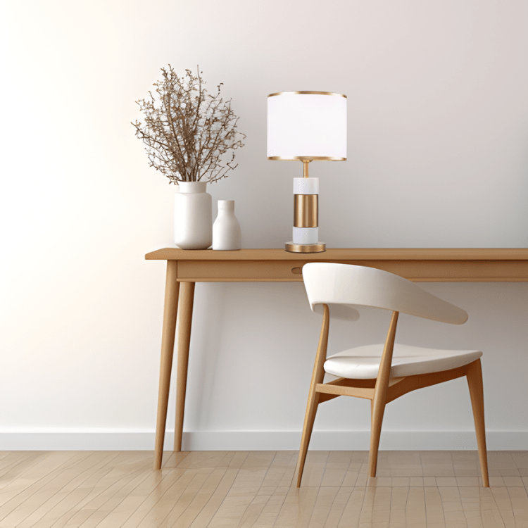 Dawn White & Gold Table Lamp - Future Light - LED Lights South Africa