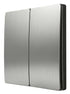 Two Lever Kinetic Frameless Switch – Silver