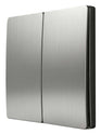 Two Lever Kinetic Frameless Switch – Silver