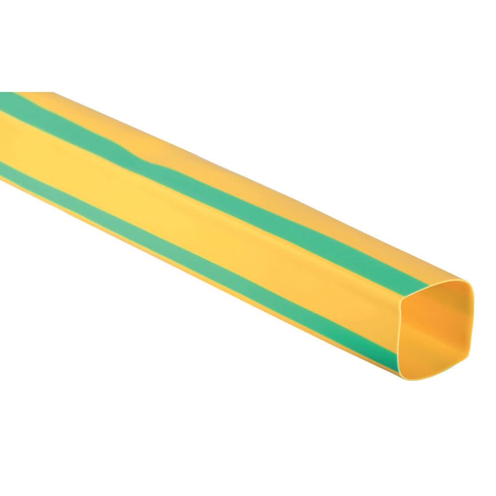 19.0mm Green/Yellow Heat Shrink - 1 Meter