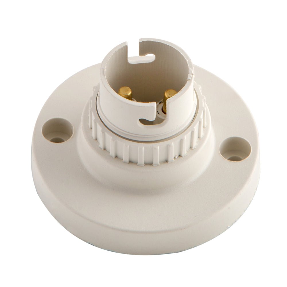 White Nylon B22 Lamp Holder