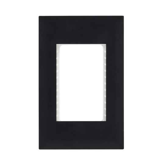 Black Triple Module Cover Plate - ECP Range