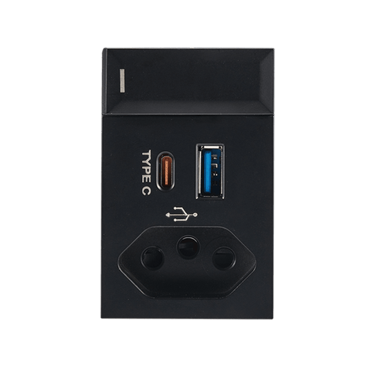 Slim RSA Socket with USB A & Type-C - ECP Range