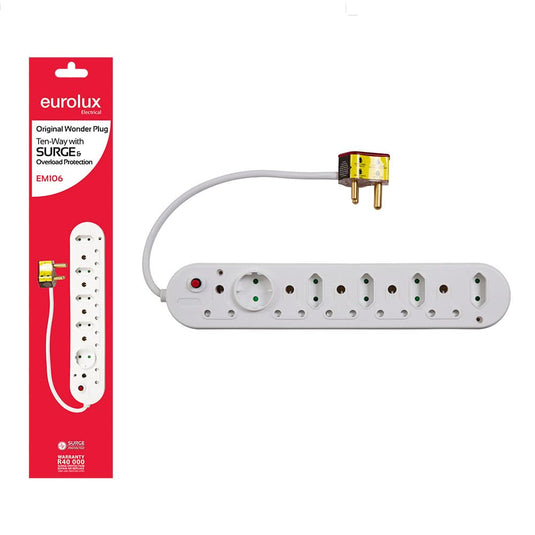 10 Way Wonder Multiplug - Surge & Overload Protection