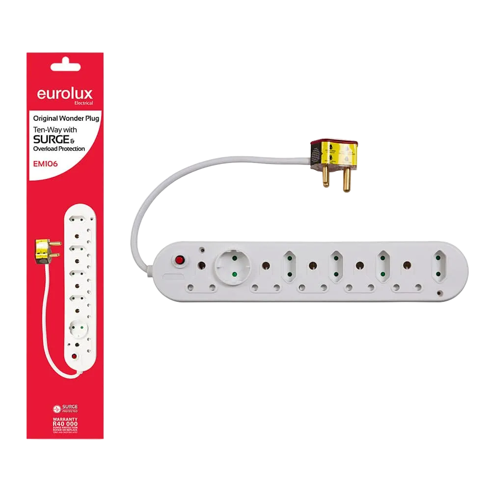10 Way Wonder Multiplug - Surge & Overload Protection