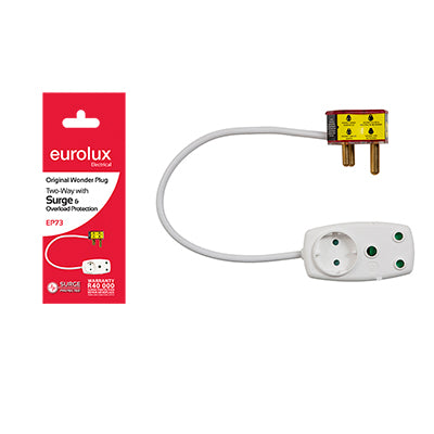 Eurolux - 2 Way Wonder Plug with Surge & Overload Protection - Future Light - LED Lights South Africa
