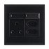 16A Socket with Switch & 2 x Slim RSA Sockets