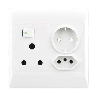 EPL White Socket - 16 Amp Socket + New RSA Socket + Schuko