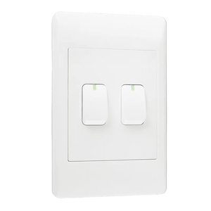 EPL White Switch - 2 Lever 1 Way Switch - 2 X 4