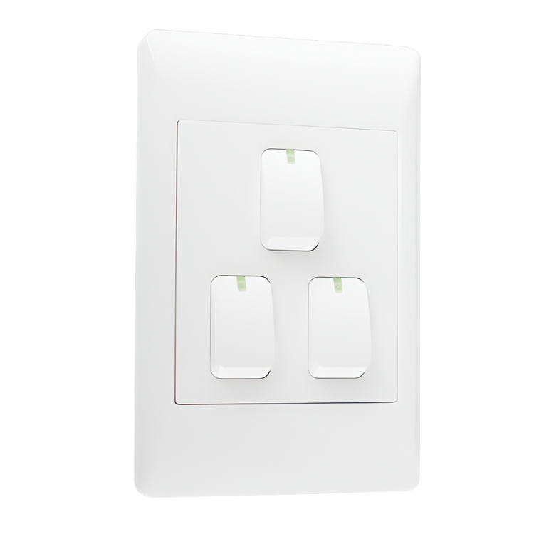 EPL White Switch - 3 Lever 1 or 2 Way Switch - 2 X 4 (Launch Special) - Future Light - LED Lights South Africa